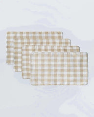 Waterproof Dinning Set - Beige Checked