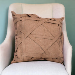 Brickel Beige Cushion Cover - 1 Pc