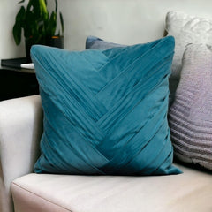 Velvet Teal Aviana Cushion Cover - 1 Pc