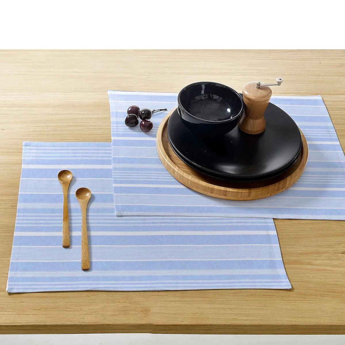 Waterproof Dinning Set - Blue Irregular Stripe