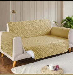 Microfiber Quilted Sofa Cover - Skin
