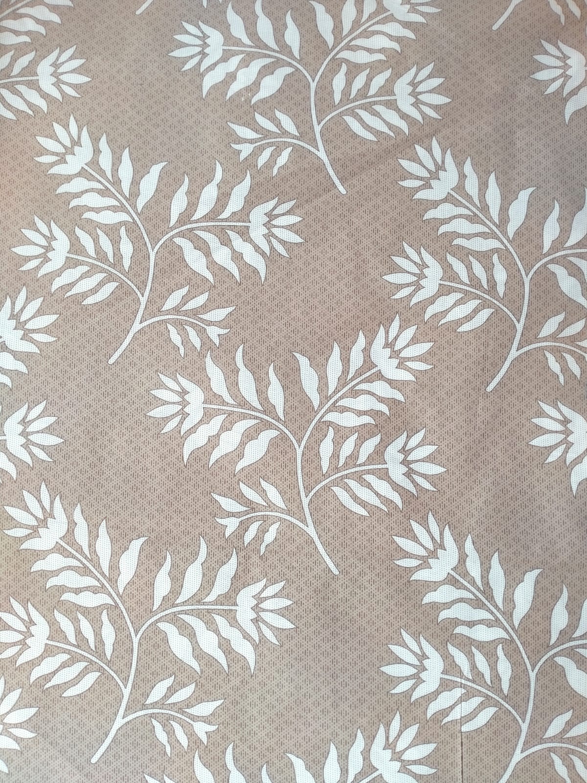 Printed Cotton Table Cover - Minimal Foliage