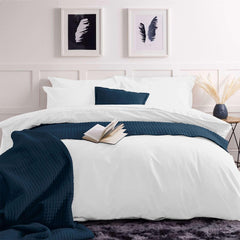 Plain Dyed Duvet Cover Set-White