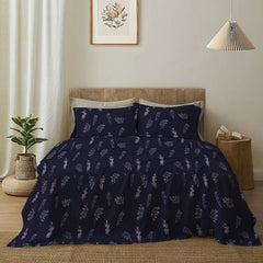 Double Cotton Satin Bed Sheet - Zako Garden