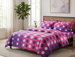 Double Cotton Bed Sheet - Polka Luxe