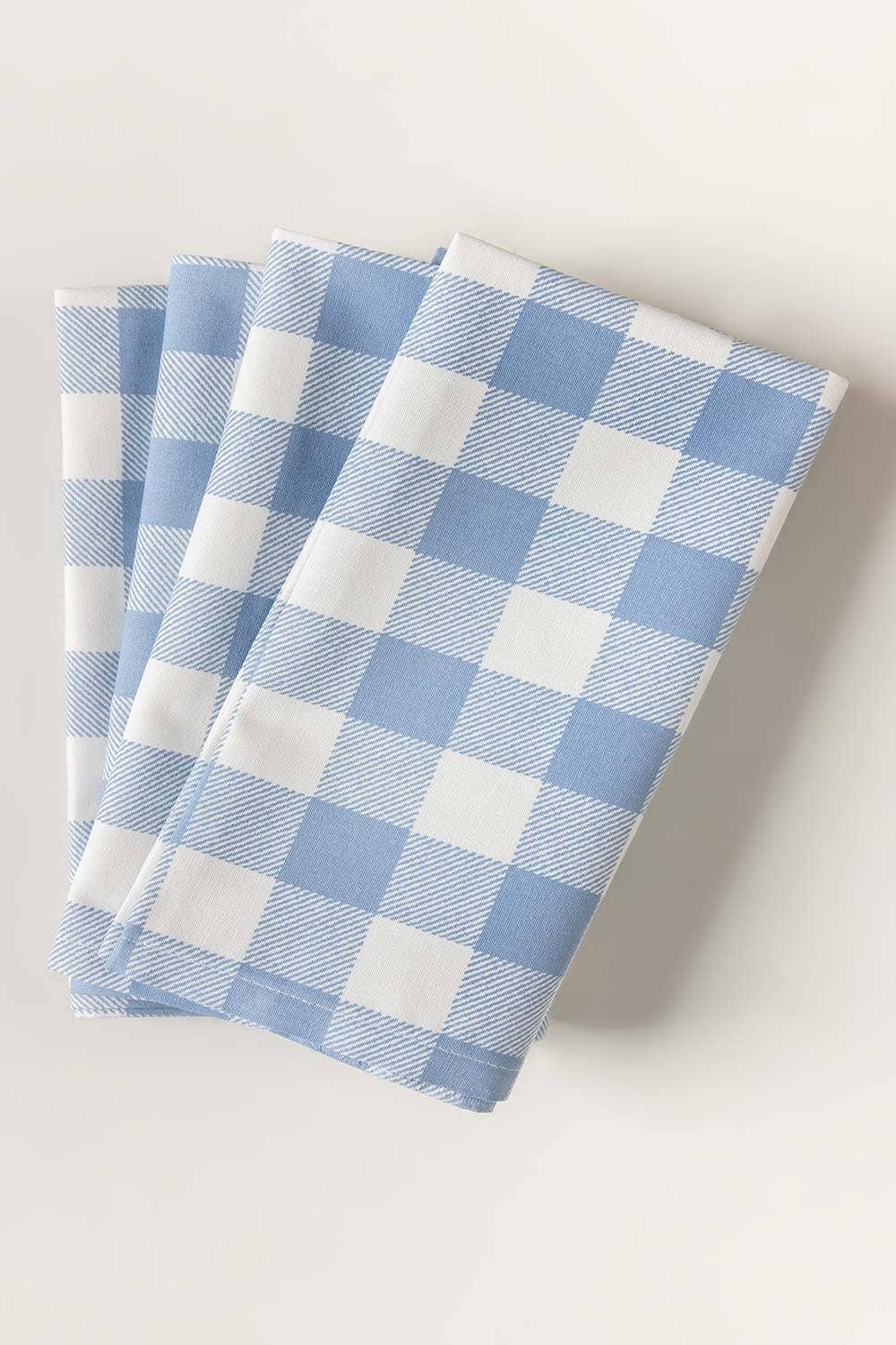 Waterproof Dinning Set - Blue Checked