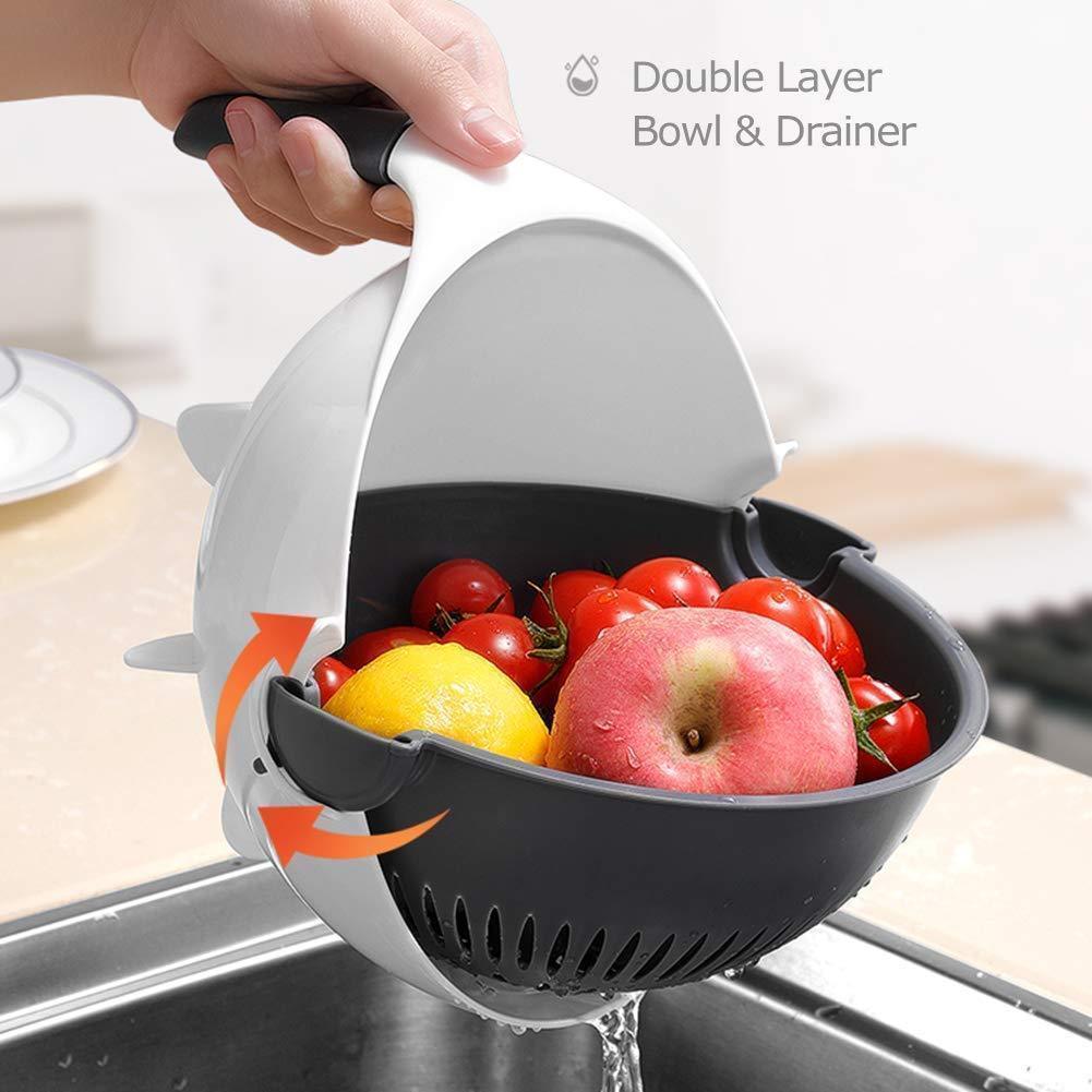 Multifunction Wet Basket Vegetable Cutter with Drain Basket