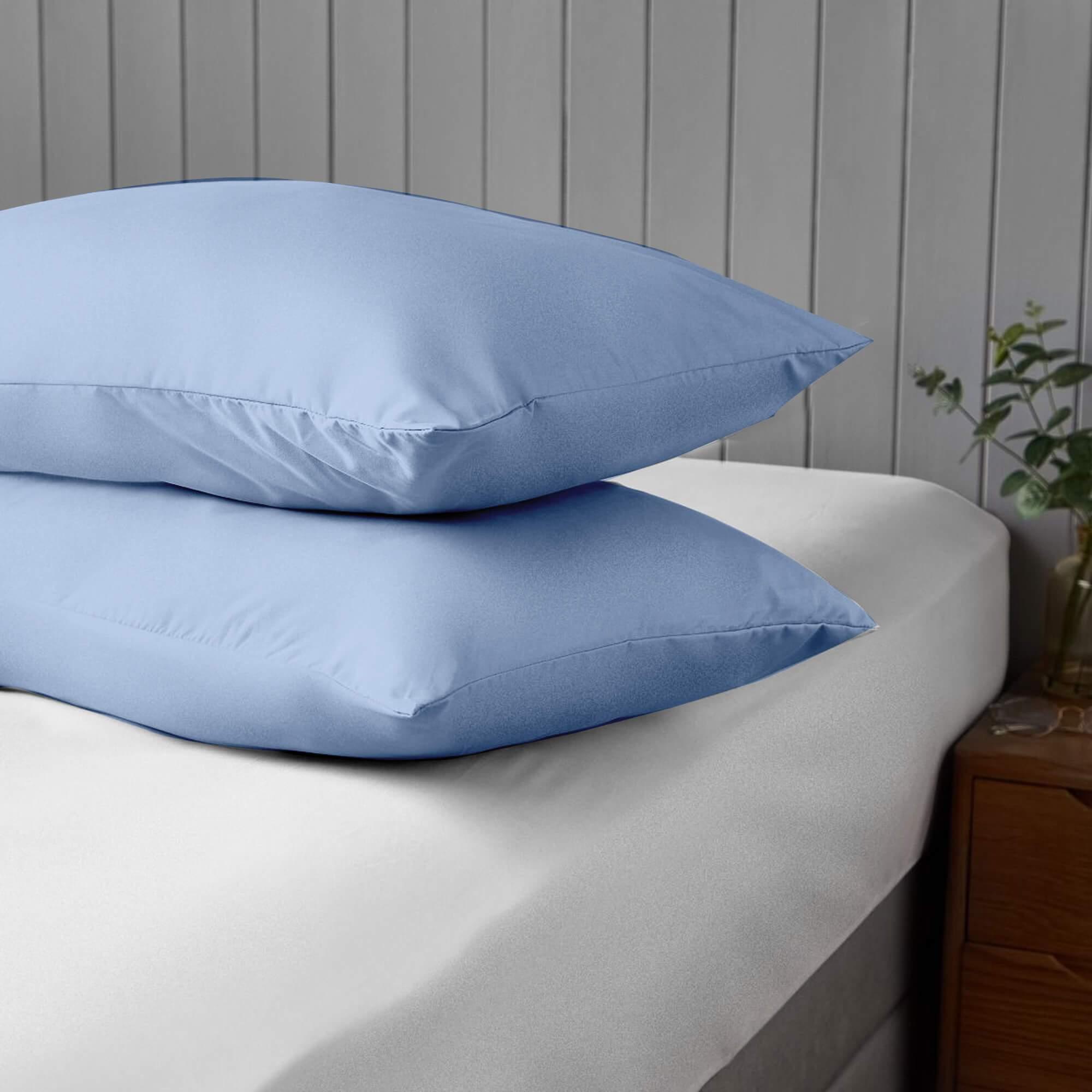 Envelope Soft Cotton Bed Pillow Covers-Pair