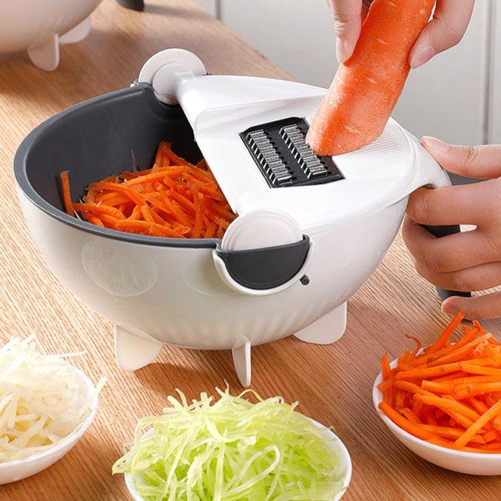 Multifunction Wet Basket Vegetable Cutter with Drain Basket