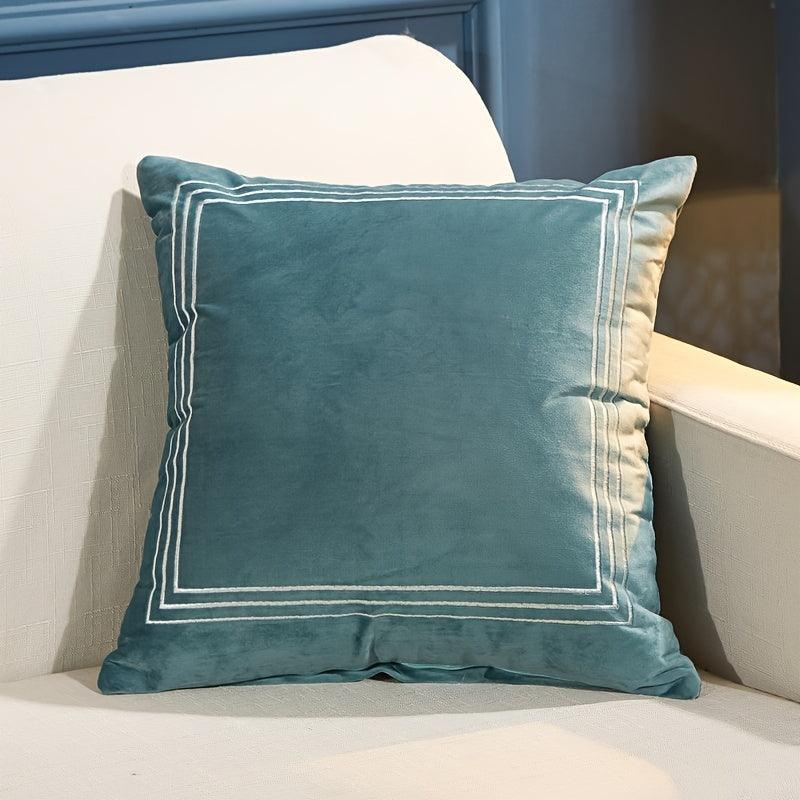 Plush Velvet Embroidery Cushion Covers - 1 Pc