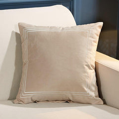 Plush Velvet Embroidery Cushion Covers - 1 Pc