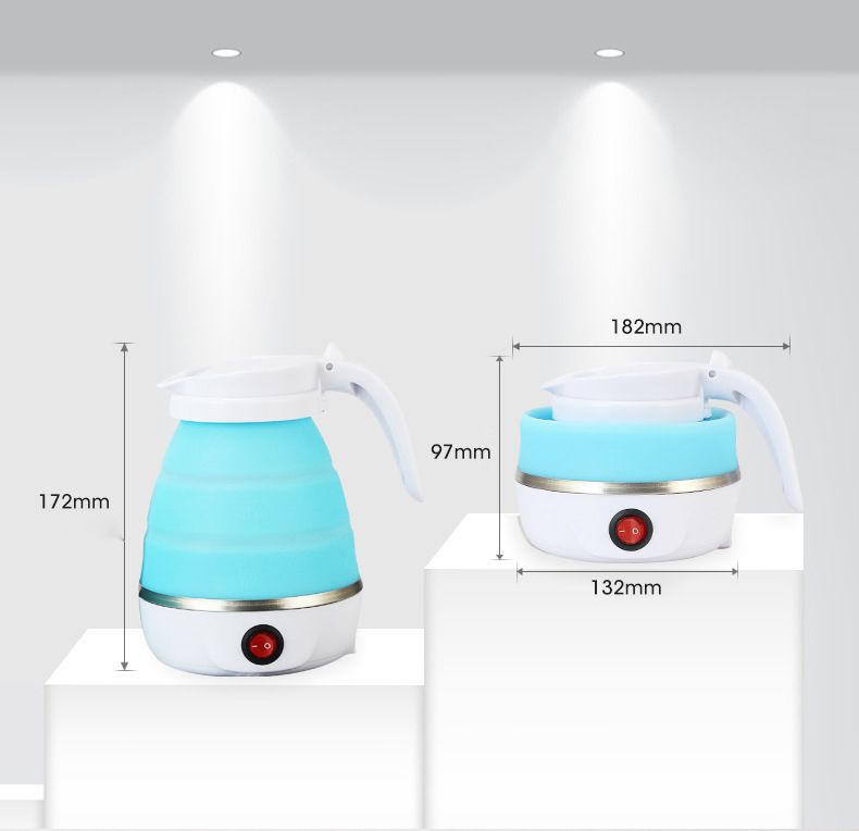 Stainless Steel Silicone Folding Electric Kettle