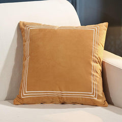 Plush Velvet Embroidery Cushion Covers - 1 Pc