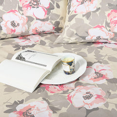 Double Cotton Bed Sheet - Blush Blossoms