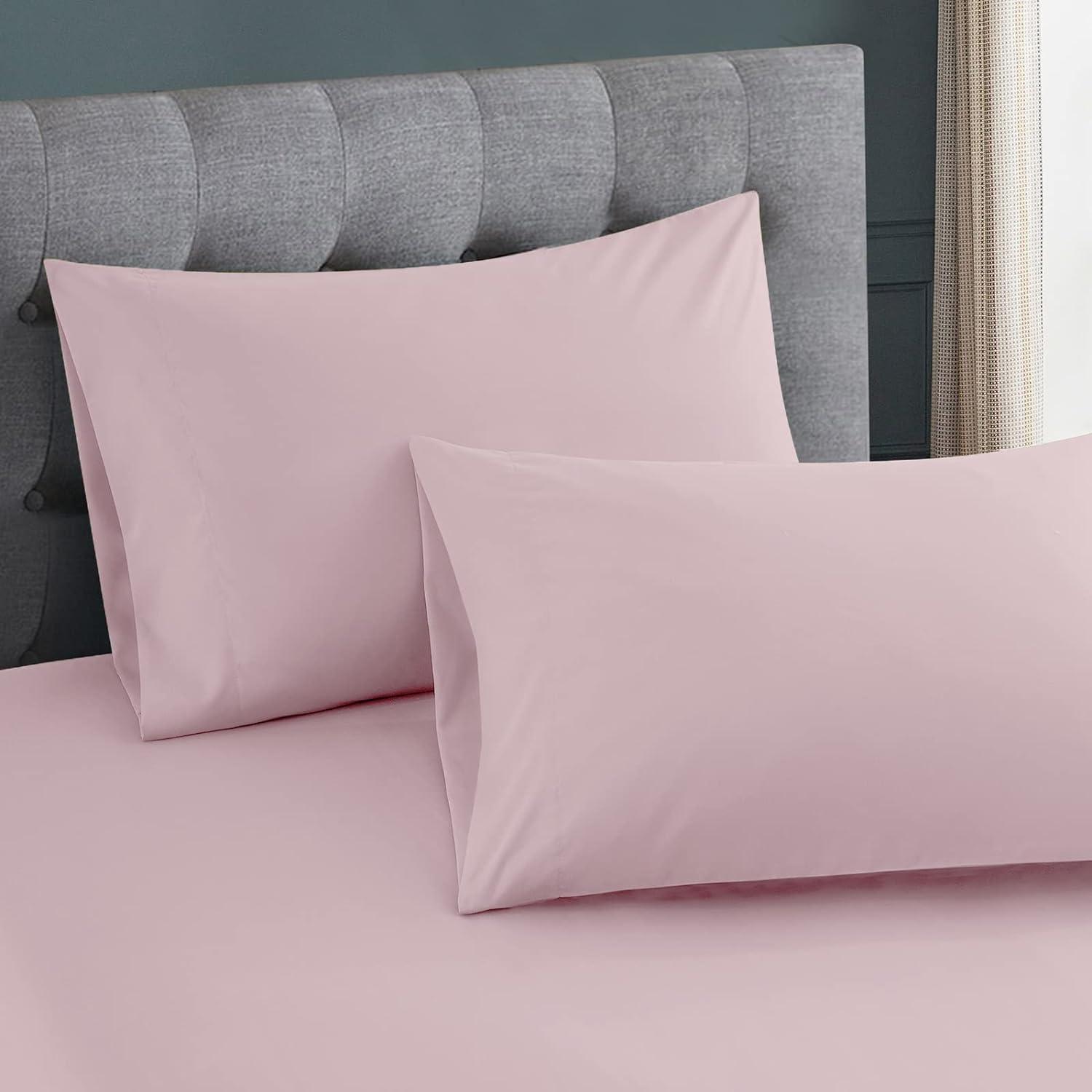 Envelope Soft Cotton Bed Pillow Covers-Pair