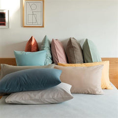 Envelope Soft Cotton Bed Pillow Covers-Pair