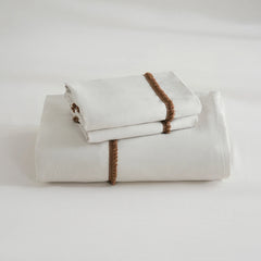 LuxePom Serenity Cotton Duvet Cover Set-Ivory