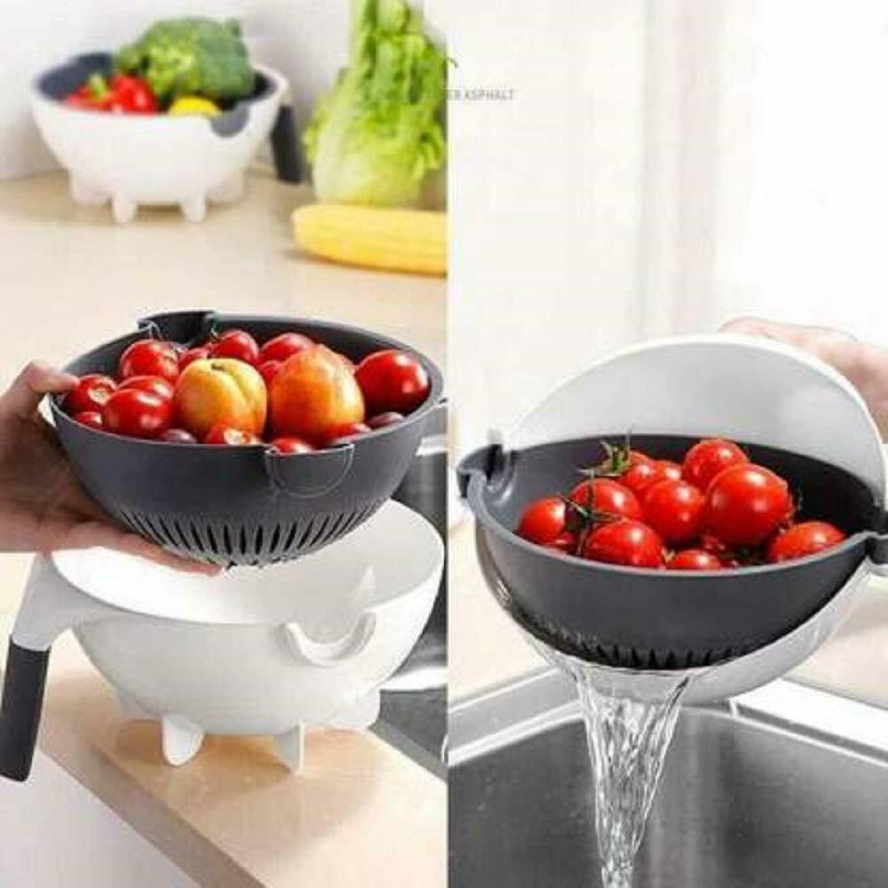 Multifunction Wet Basket Vegetable Cutter with Drain Basket