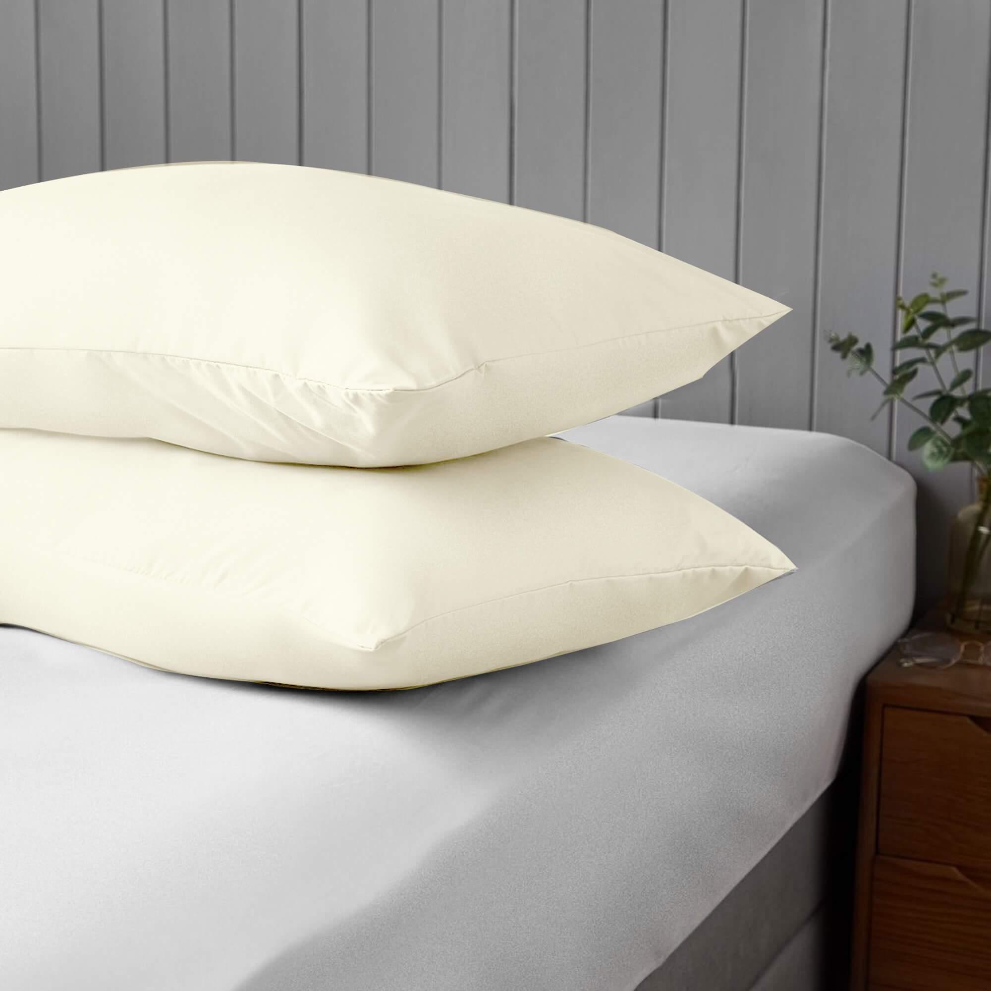 Envelope Soft Cotton Bed Pillow Covers-Pair