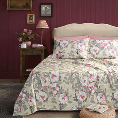 Double Cotton Bed Sheet - Blush Blossoms