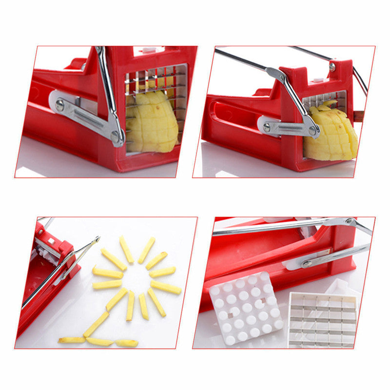 Hand-Push Potato Cutter