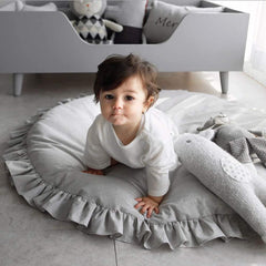 Baby Rug  Round Style With Frilled